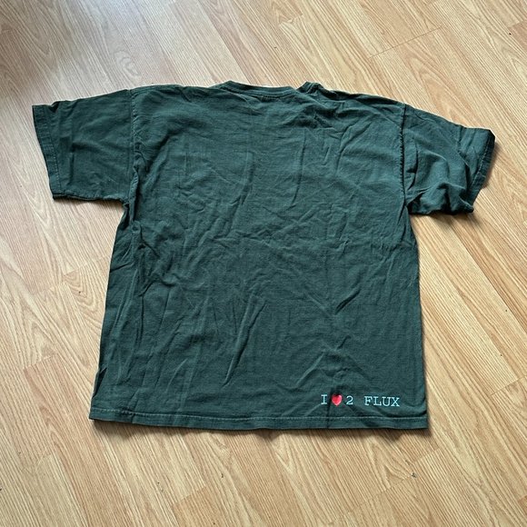 Vintage Flux Bindings I Love To Flux Tee Shirt Green (2008) - Picture 3 of 3